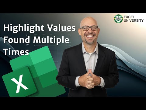 Excel How to Highlight Values Found Multiple Times