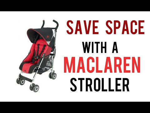 SAVE SPACE with a Maclaren stroller (under 30 seconds)