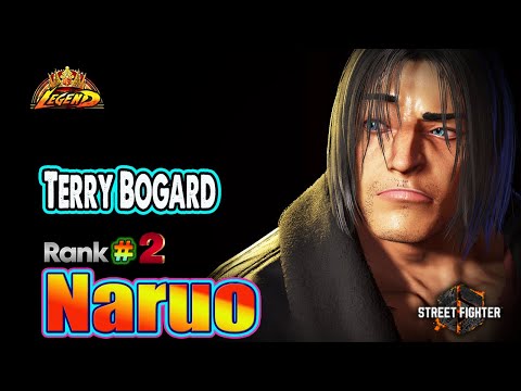 SF6🔥Naruo (Terry Bogard #2Rank) High Level Gameplay & Combos !🔥Top Ranked Match🔥Sf6 DLC Replays🔥