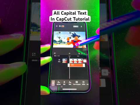 How to Make Text All Capital In CapCut Tutorial (December 23, 2023)