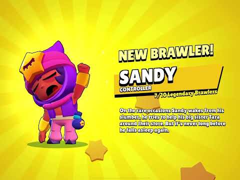 Getting sandy from a LEGENDARY Starr drop (legendary brawler) brawl stars