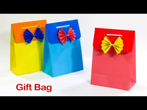 How to make paper bag easy and beautiful - How to make a birthday bag out of paper