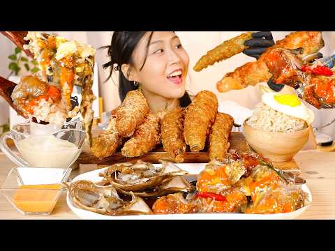 ENG) Ganjang gejang with Fried chili pepper MUKBANG amsr Korean food eating show + Makgeoli