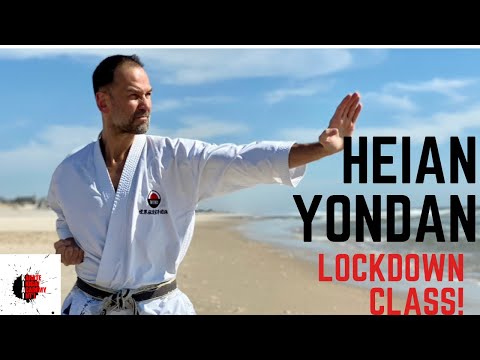 Kihon leading to Heian Yondan class 基本と平安四段の稽古