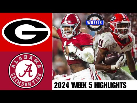 #2 Georgia v #4 Alabama (GAME OF THE YEAR) | Full Game Highlights | 2024 College Football Highlights