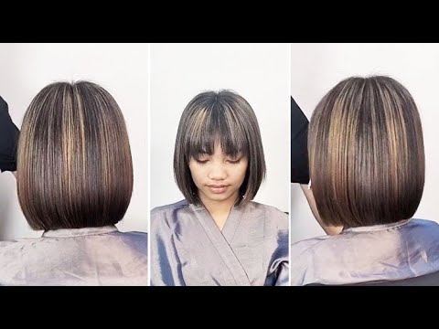 Bob Hair Cutting Techniques & How to cut a Classic Bob Haircut for Women Full Tutorial