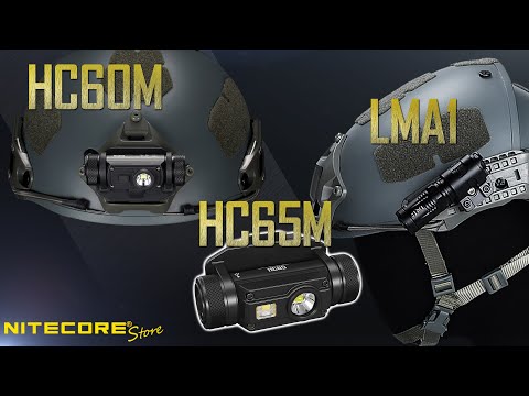 (Discontinued) Nitecore HC60M - HC65M - LMA1 Ballistics Helmet Trio