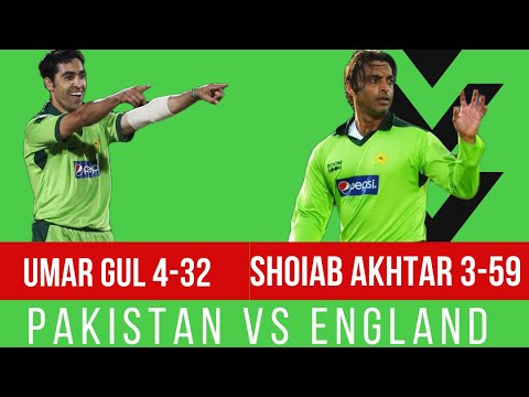 Shoaib Akhtar and Umar Gul Magical bowling VS England 2010(PURE PACE AND SWING)