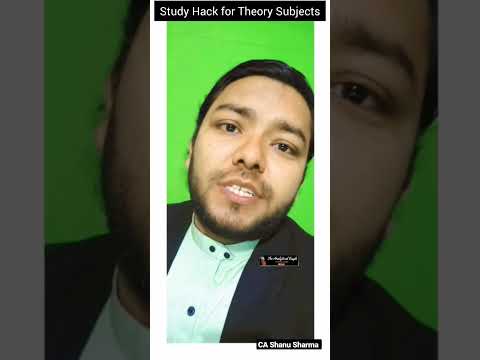 How to study Theory Subjects #caexams