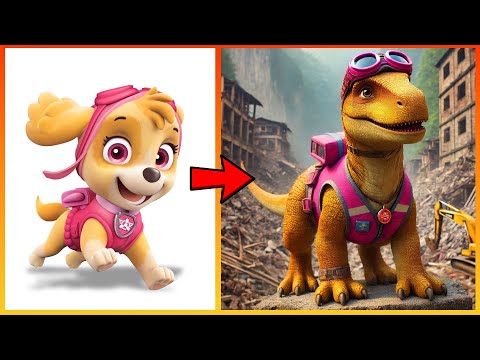 Paw Patrol as Dinosaurs: Rampage in Jurassic Park | Go WOW