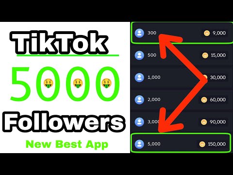 Get Free 🔥 5000+ Followers and Likes On Tiktok. free tiktok followers.