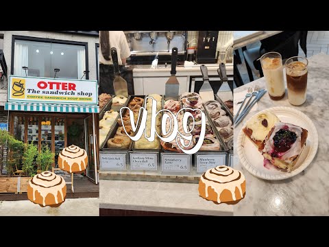 [VLOG] ☕Cafe Hopping In Seoul With My Foodie Friend | Cafe Cinnamon #송파맛집 #lifeinkorea #korea