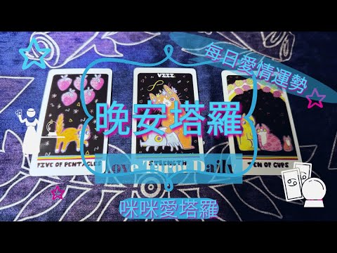 晚安塔羅⭐️ 星座每日愛情運勢💋咪咪❤️塔羅 Love Tarot Daily⭐️next 24 hr