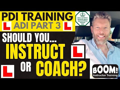 PDI tutorial: Teaching advice for driving instructors