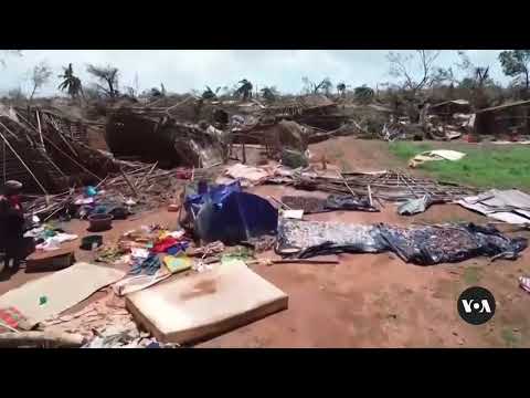 Drone shows damage by Cyclone Chido in Mozambique | VOA News