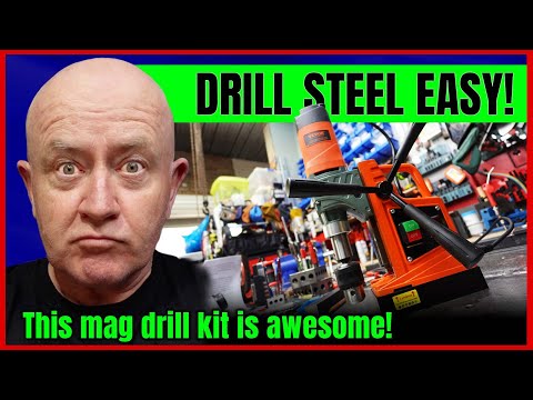 Drill steel like butter! (Vevor magnetic drill performance test.) | Auto Expert John Cadogan