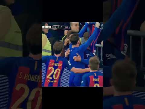 Gol do Messi contra o Real Madrid no Último minuto😱🔥 #messi #shorts #futbol