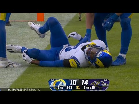 Tutu Atwell SCARY INJURY Vs Ravens 🙏😨 Ravens Vs Rams 2023 highlights