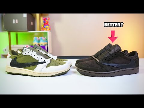 JORDAN X TRAVIS SCOTT 1 LOW 'VELVET BROWN' OR MEDIUM OLIVE?? REVIEW + RELEASE DATE + STOCK