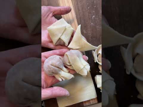 4 ways to fold wontons! 🥟