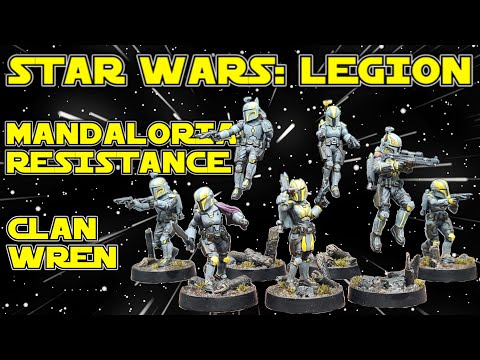 STAR WARS LEGION! Mandalorian Resistance Clan Wren Build and Paint Tutorial