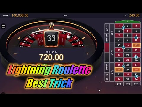 Lightning Roulette Best Trick || Roulette Strategy To Win  💲💲