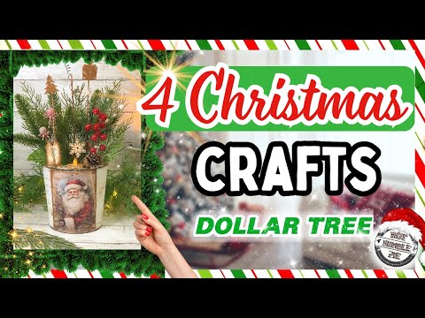 High End Dollar Tree CHRISTMAS DIYS! Pottery Barn Inspired Christmas Home Decor