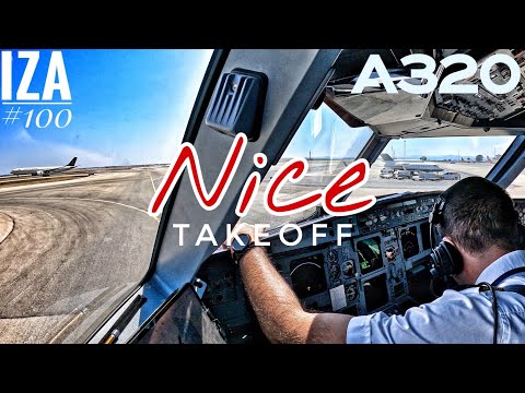 A319 NCE 🇫🇷 Nice | TAKEOFF 04R | 4K Cockpit View | ATC & Crew Communications [RE UPLOAD]