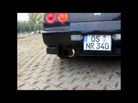 Nissan Skyline R-34 Exhaust-Sounds, Fly-By´s, Accelerations - Amazing Compilation in HD