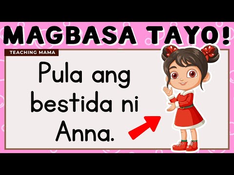 MAGBASA TAYO! | PAGSASANAY SA PAGBASA NG TAGALOG | UNANG HAKBANG SA PAGBASA | TEACHING MAMA