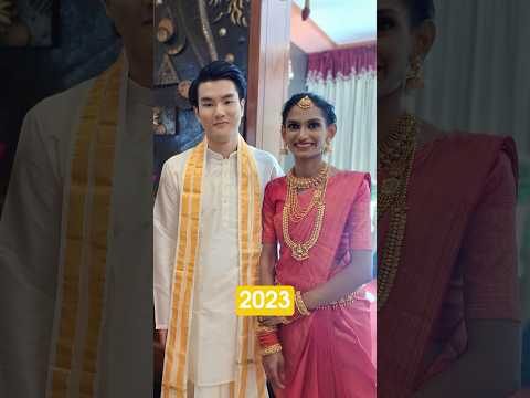 5 years in 10 seconds | Our Love Story #taraandharu #shorts #couple #indianinjapan #indian #japanese