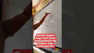 Ganito dapat ituro sa kindergarten pupils silaba (Me)