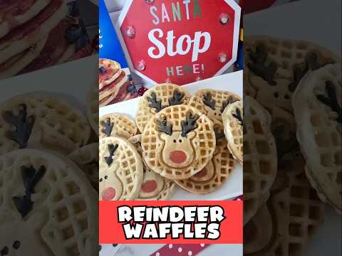 Waffles for Breakfast #childcare #daycare #lunchboxideas #dash #reindeer #wafflemaker #lunchbox #oh