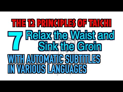 taichi chuan -  【THE 12 PRINCIPLES of Taichi】 7. Relax the Waist and Sink the Groin - With automati~