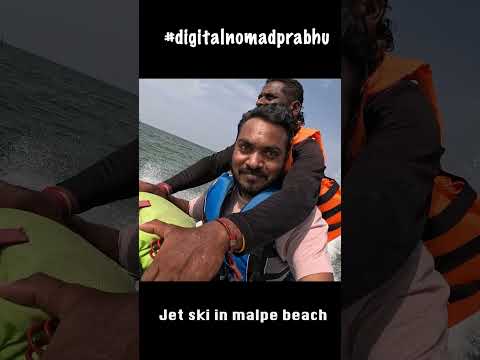 Boating in Malpe Beach udupi . #boating #jetski at #malpe  #digitalnomadprabhu ful video in chanel