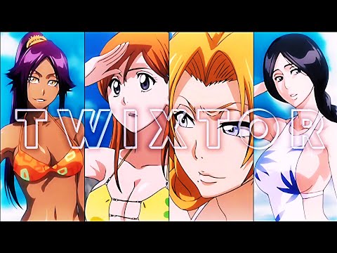 Bleach Girls Twixtor Clips For Editing 4k + CC + Remap (6/30)