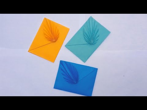 How To Make a Paper Origami Envelope/Easy Origami Envelope Tutorial/How to Make DIY Leave ✉️Envelope