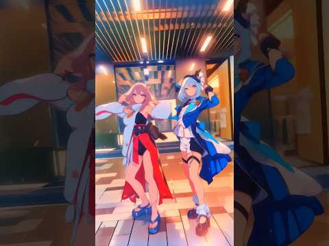 AiRebirth of ht_cos123 (tiktok) video! Credit to the cosers and camera man! #anime #genshinimpact