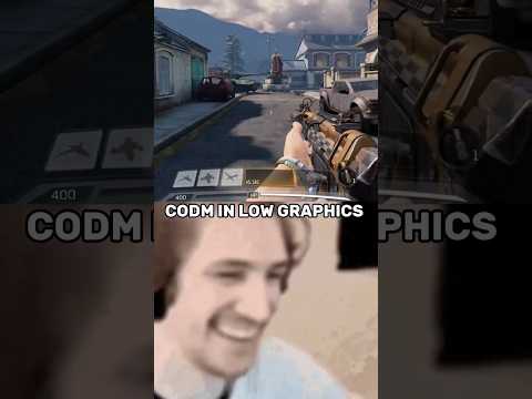 CODM IN HIGH VS LOW GRAPHICS #callofduty  #shorts #codm