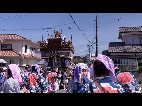 佐原の大祭2023夏　楽日　本川岸の曳き廻し