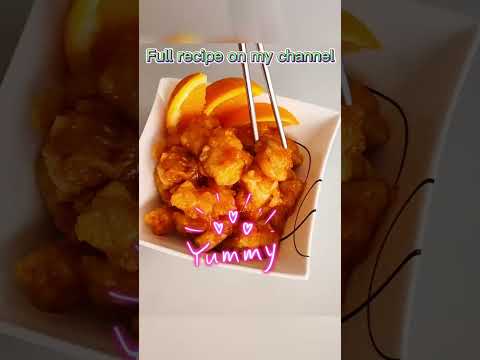 How I make Orange Chicken using Air Fryer #shorts