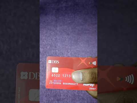 DBS Bank Welcome Kit Unboxing | ATM Card Cheque Book |