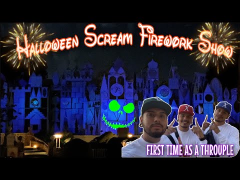 Disneyland Halloween SCREAM Firework Show 2021 🎃 First TIME EVER Watching It Together With My Bfs ❤️