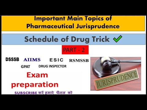 Trick to remember Drug Schedule Trick Part -2 | Jurisprudence | #RSMSSB #AIIMS #DSSSB #crpf