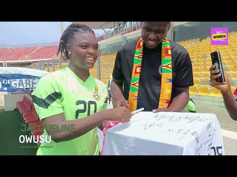 We got the GHANA BLACK QUEENS to sign our JERSEY