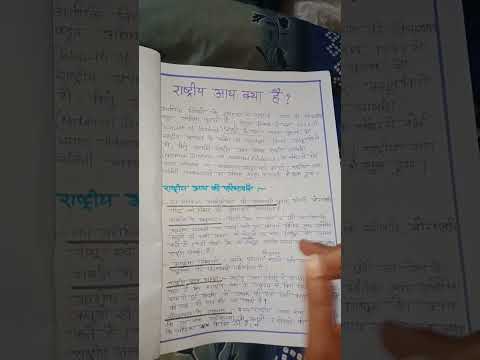 Rashtriya aay evam rashtriya aaye ki paribhasha, maapne ki vidhi  explanation