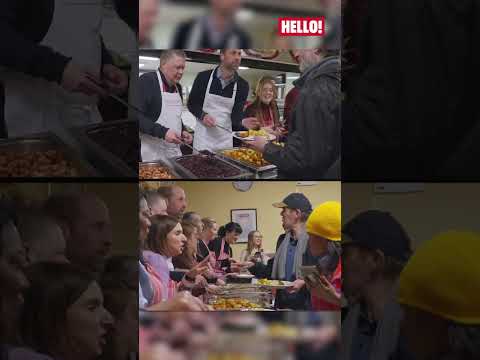 Prince William helps serve Christmas lunch at homeless shelter | HELLO!