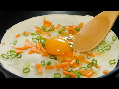 Quick breakfast in five minutes~  Easy Tortilla Recipe