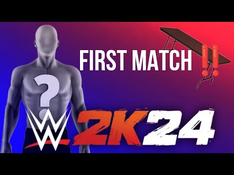 MY FIRST MATCH IN WWE2K24‼️