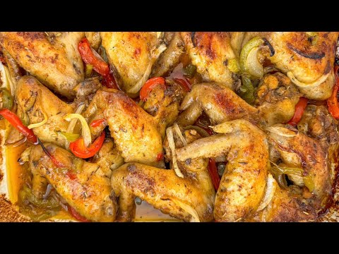 Juicy Southern Baked Whole Chicken Wings | Oven Baked chicken wings recipe